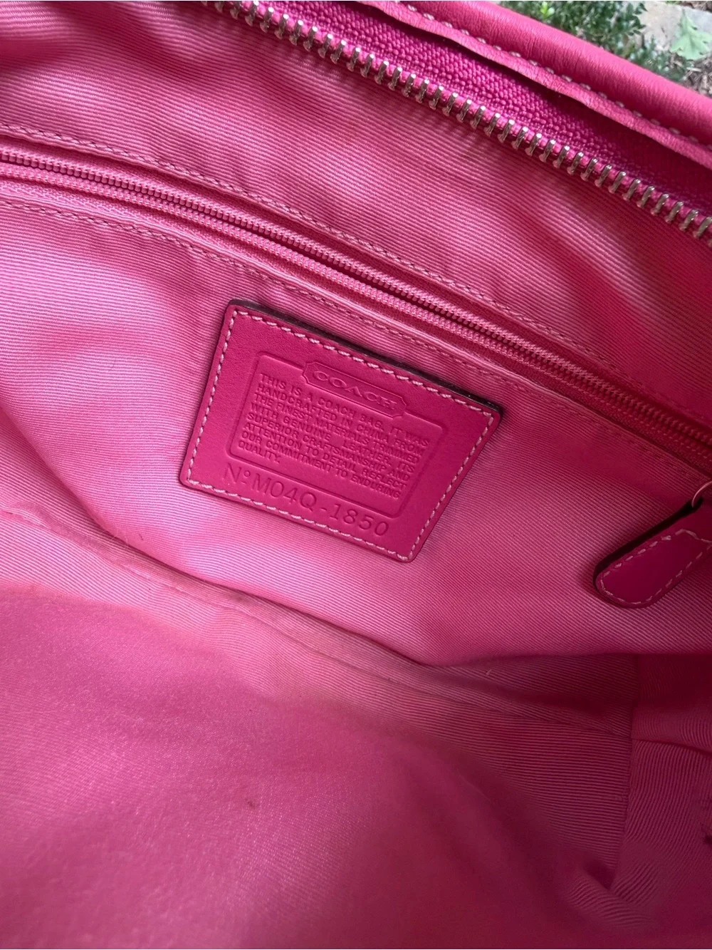 Vintage y2k coach Pink Optic Signature Soho Hobo Bag 1850